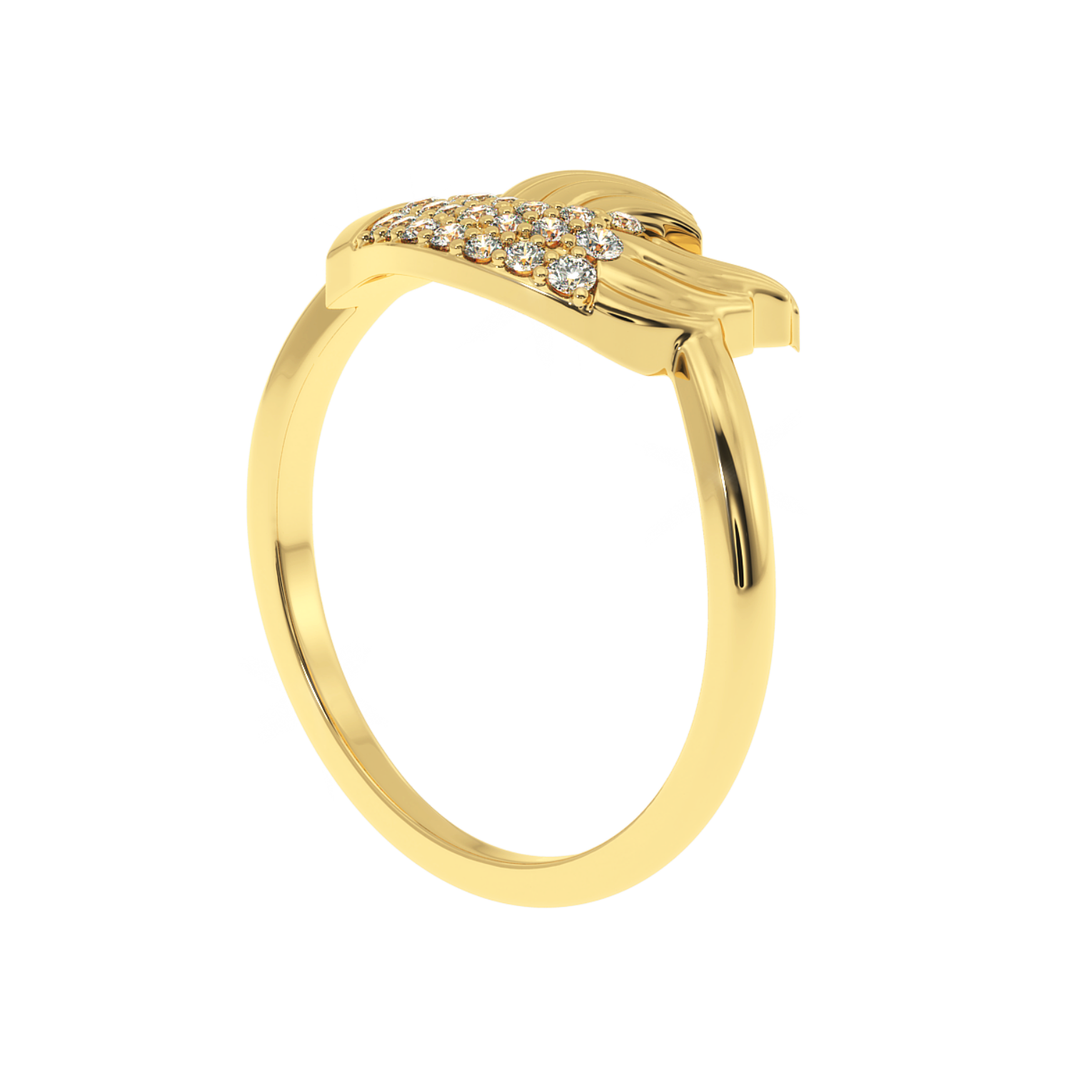 Forever Promise Ring  Natural Diamond Holding Hand Ring